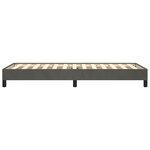 vidaXL Cadre de lit sans matelas gris foncé 80x200 cm velours