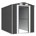 vidaXL Abri de jardin Anthracite 192x274x223 cm Acier galvanisé