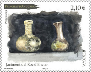 Timbre Andorre - Jaciment del Roc d'Enclar