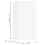 vidaXL Ensemble de meubles TV 7 Pièces Blanc Bois d'ingénierie