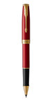 PARKER Sonnet Stylo roller  laque rouge  Recharge noire pointe fine  Coffret cadeau