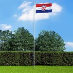 vidaXL Drapeau Croatie 90x150 cm