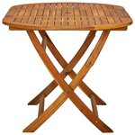 vidaXL Ensemble à manger d'extérieur 7 Pièces Bois d'acacia solide