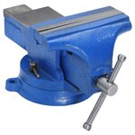 vidaXL Étau d'établi bleu 150 mm fonte