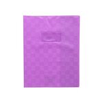 Protège-cahier Madras PVC 22/100e Avec Rabat Marque page 21x29,7 violet CALLIGRAPHE