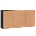 vidaXL Buffets 3 Pièces noir 60x31x84 cm bois d'ingénierie