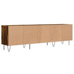 vidaXL Meuble TV chêne fumé 150x30x44 5 cm bois d'ingénierie