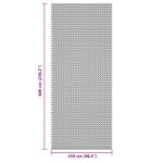 vidaXL Tapis de sol de camping bleu 6x2 5 m