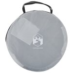 vidaXL Tente de plage gris escamotable imperméable