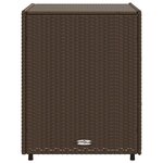 vidaXL Armoire de rangement de jardin marron 55x59x69cm résine tressée