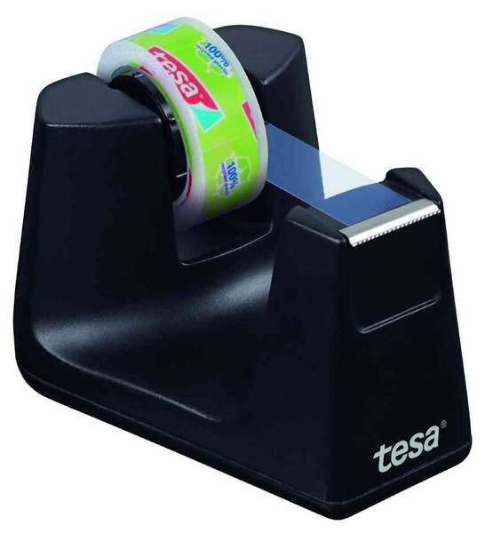 Dévidoir de table smart ecologo avec un rouleau 15mm x10m noir tesa