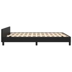 vidaXL Cadre de lit sans matelas noir 140x190 cm similicuir