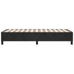 vidaXL Cadre de lit sans matelas noir 100x200 cm velours