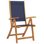 vidaXL Ensemble à manger de jardin 9Pièces bois d'acacia solide textilène
