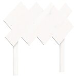 vidaXL Cadre de lit avec tête de lit blanc 90x200 cm bois massif