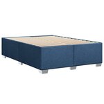 vidaXL Sommier à lattes de lit avec matelas Bleu 140x200 cm Tissu