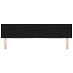 Tête de lit design lignes vidaXL noire 200 cm en tissu