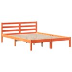 vidaXL Cadre de lit sans matelas cire marron 120x190cm bois pin massif