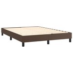 vidaXL Cadre de lit sans matelas marron 140x200 cm similicuir