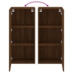 vidaXL Meuble TV mural chêne marron 40 5x30x90 cm bois d'ingénierie