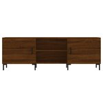 vidaXL Meuble TV chêne marron 150x30x50 cm bois d'ingénierie