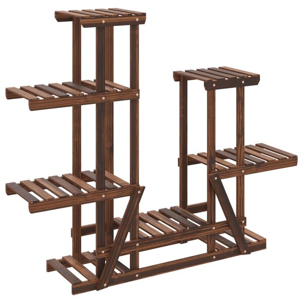 vidaXL Support à fleurs 95x25x96 cm bois massif de sapin