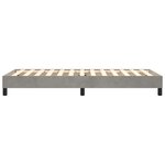 vidaXL Cadre de lit sans matelas gris clair 100x200 cm velours