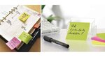 Lot de 6 Bloc-notes repositionnables, 75 x 75 mm, tricolore Neon TESA