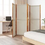 vidaXL Cloison de séparation 4 panneaux gris clair 280x180 cm