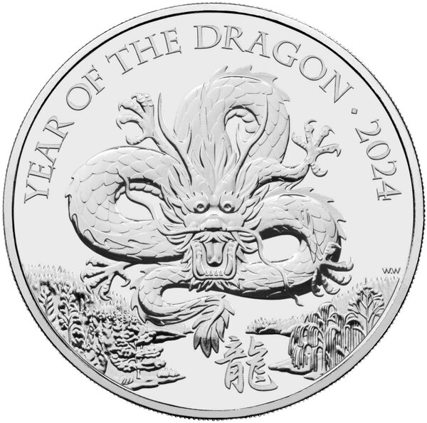 L'Année du Dragon - 5 Pounds 2024 BU