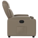 vidaXL Fauteuil inclinable Cappuccino Similicuir