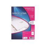 Boite de 6500 étiquettes multi-usage blanches 38x21,2mm office star