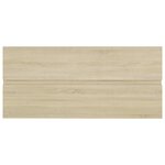 vidaXL Armoire d'évier lavabo intégré chêne sonoma bois d'ingénierie