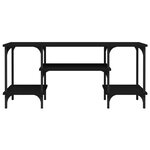 vidaXL Meuble TV noir 102x35x45 5 cm bois d'ingénierie