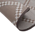vidaXL Tapis d'extérieur marron Ø160 cm PP