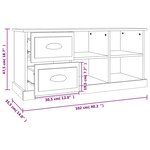 vidaXL Meuble TV sonoma gris 102x35 5x47 5 cm bois d'ingénierie