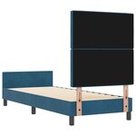 Structure de lit vidaXL Bleu foncé 80x200 cm Velours