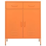 vidaXL Armoire de rangement Orange 80x35x101 5 cm Acier