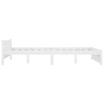 vidaXL Cadre de lit sans matelas avec tiroirs blanc