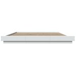 vidaXL Cadre de lit blanc 180x200 cm bois d'ingénierie