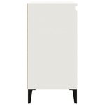 vidaXL Table de chevet blanc 40x35x70 cm bois d’ingénierie