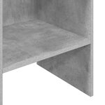 vidaXL Bibliothèque Gris béton 40x35x180 cm Bois d’ingénierie