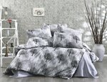 Parure de lit grise TREE 260 x 240 cm