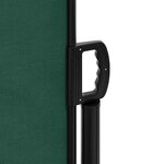 vidaXL Auvent latéral rétractable vert foncé 180x300 cm