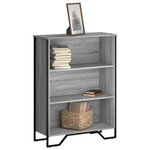 vidaXL Bibliothèque sonoma gris 80x31x106 cm bois d'ingénierie