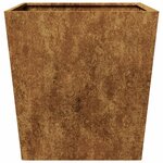vidaXL Jardinières 2 Pièces 50x50x50 cm acier corten
