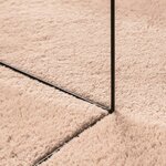 vidaXL Tapis HUARTE à poils courts doux lavable rouge clair 140x200 cm