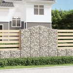 vidaXL Paniers à gabions arqués 13 Pièces 200x50x180/200 cm Fer galvanisé