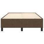 vidaXL Cadre de lit sans matelas marron foncé 120x200 cm tissu