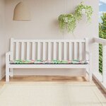 vidaXL Coussin de banc de jardin multicolore 200x50x4 cm tissu